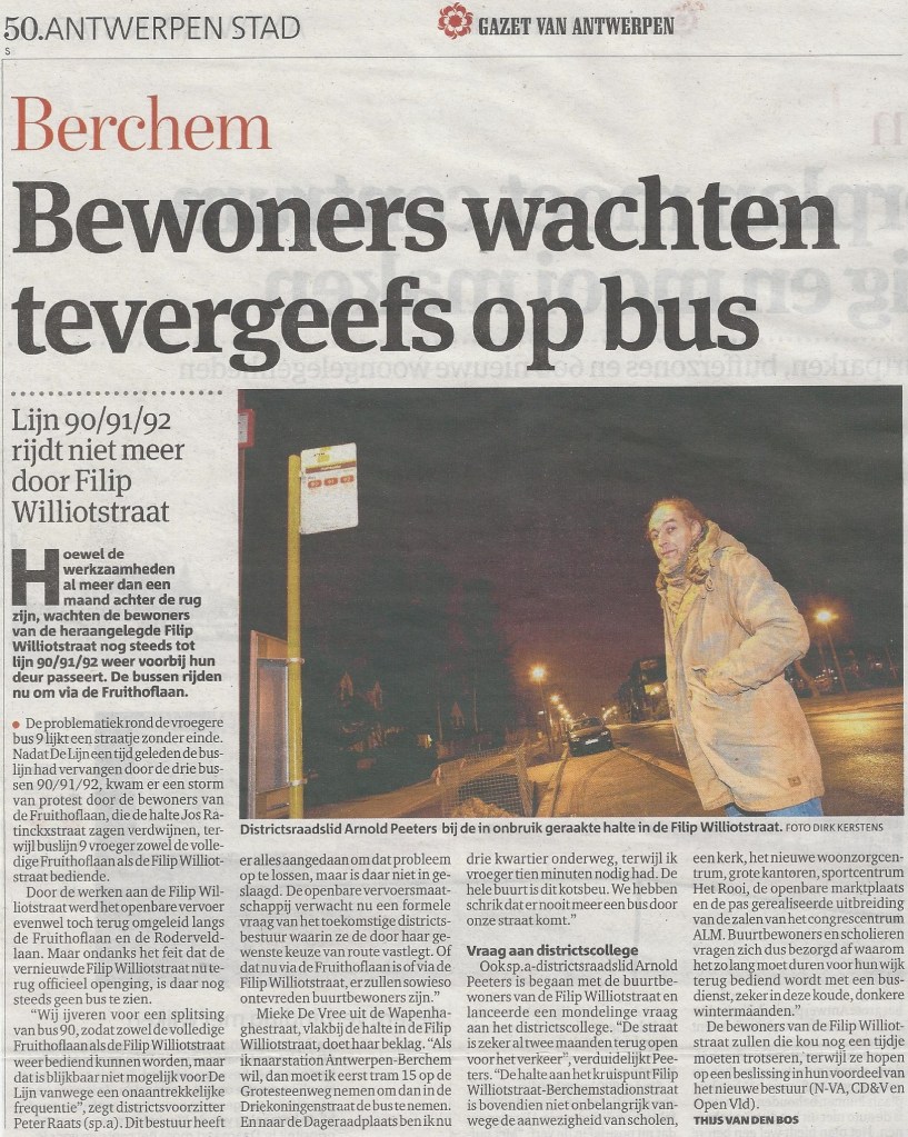 Actie Filip Williotstraat