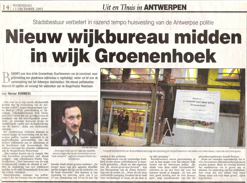 Nieuw wijkkantoor voor Groenenhoek