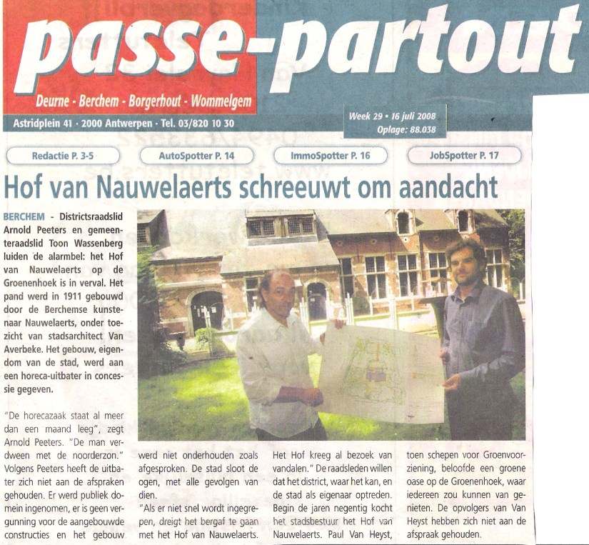 Passe-Partout Hof van Nauwelaerts 2008